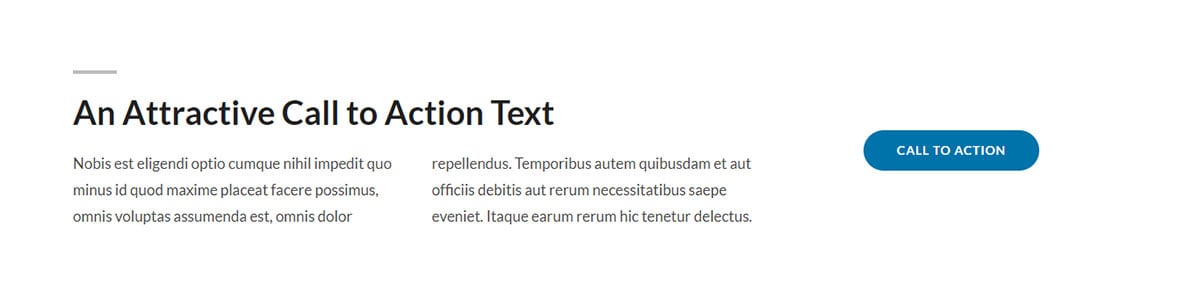 Call To Action Section Layout