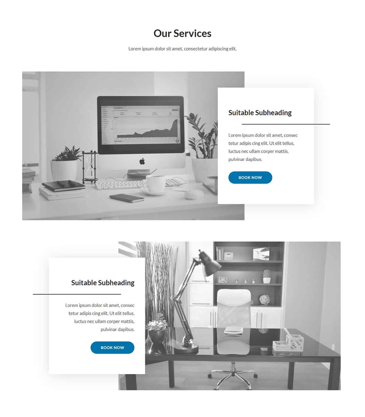 Services Section Layout