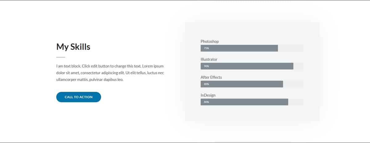 Statistics Section Layout