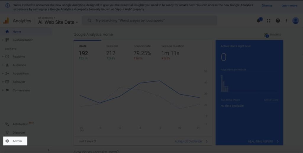 Upgrade to Google Analytics 4