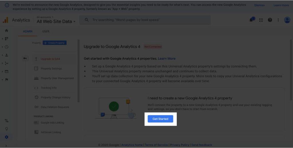Upgrade to Google Analytics 4