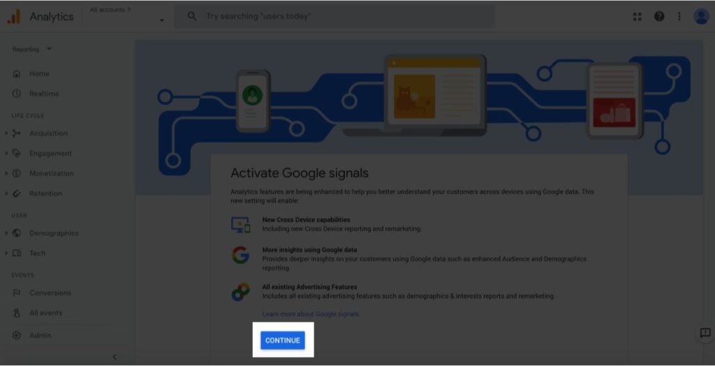 How to Activate Google Signals