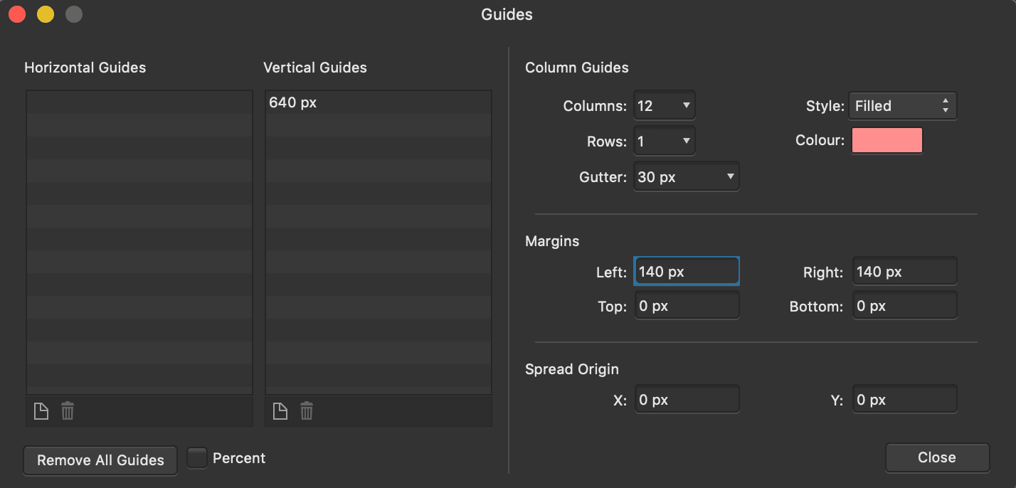 affinity designer grid up axis
